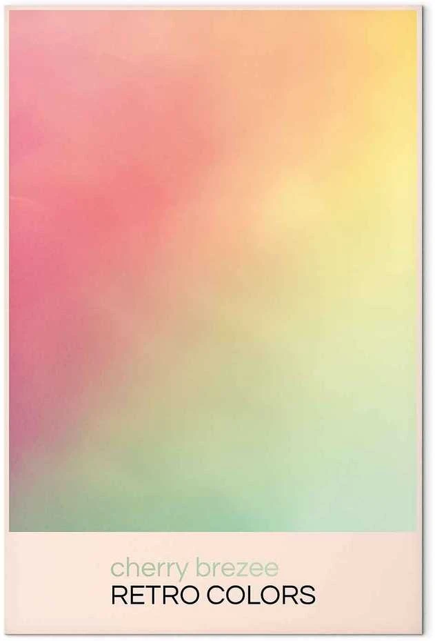 Artgeist Paveikslas - Cherry Breeze - Pastel Gradient in Delicate Retro Colors