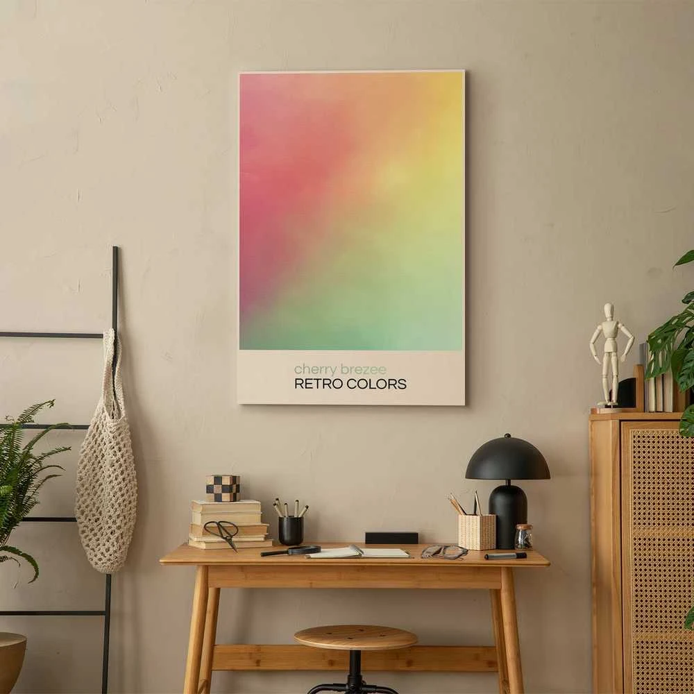 Artgeist Paveikslas - Cherry Breeze - Pastel Gradient in Delicate Retro Colors