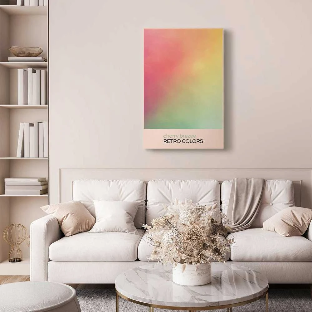 Artgeist Paveikslas - Cherry Breeze - Pastel Gradient in Delicate Retro Colors