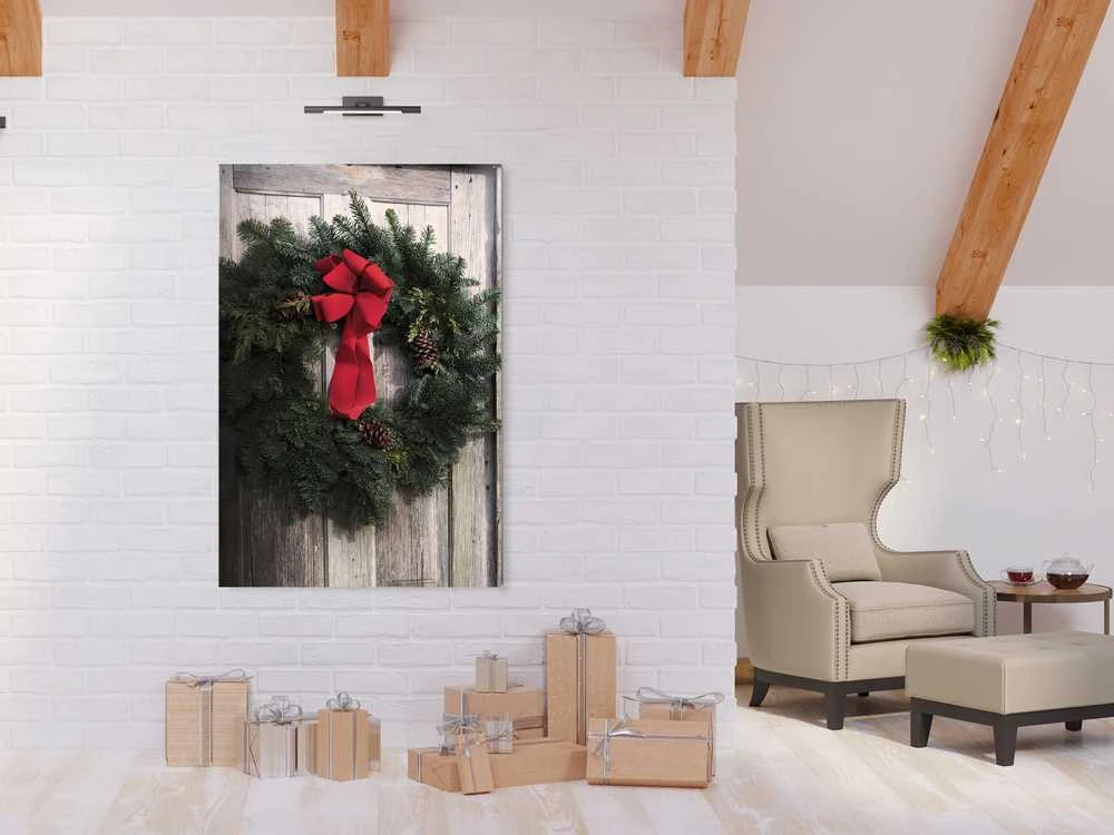 Artgeist Paveikslas - Christmas Wreath (1 Part) Vertical