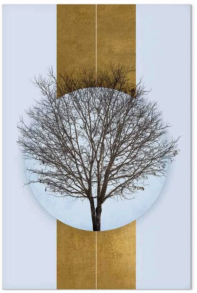Artgeist Paveikslas - Circle of Nature (1-part) - Tree Branches in Round Composition