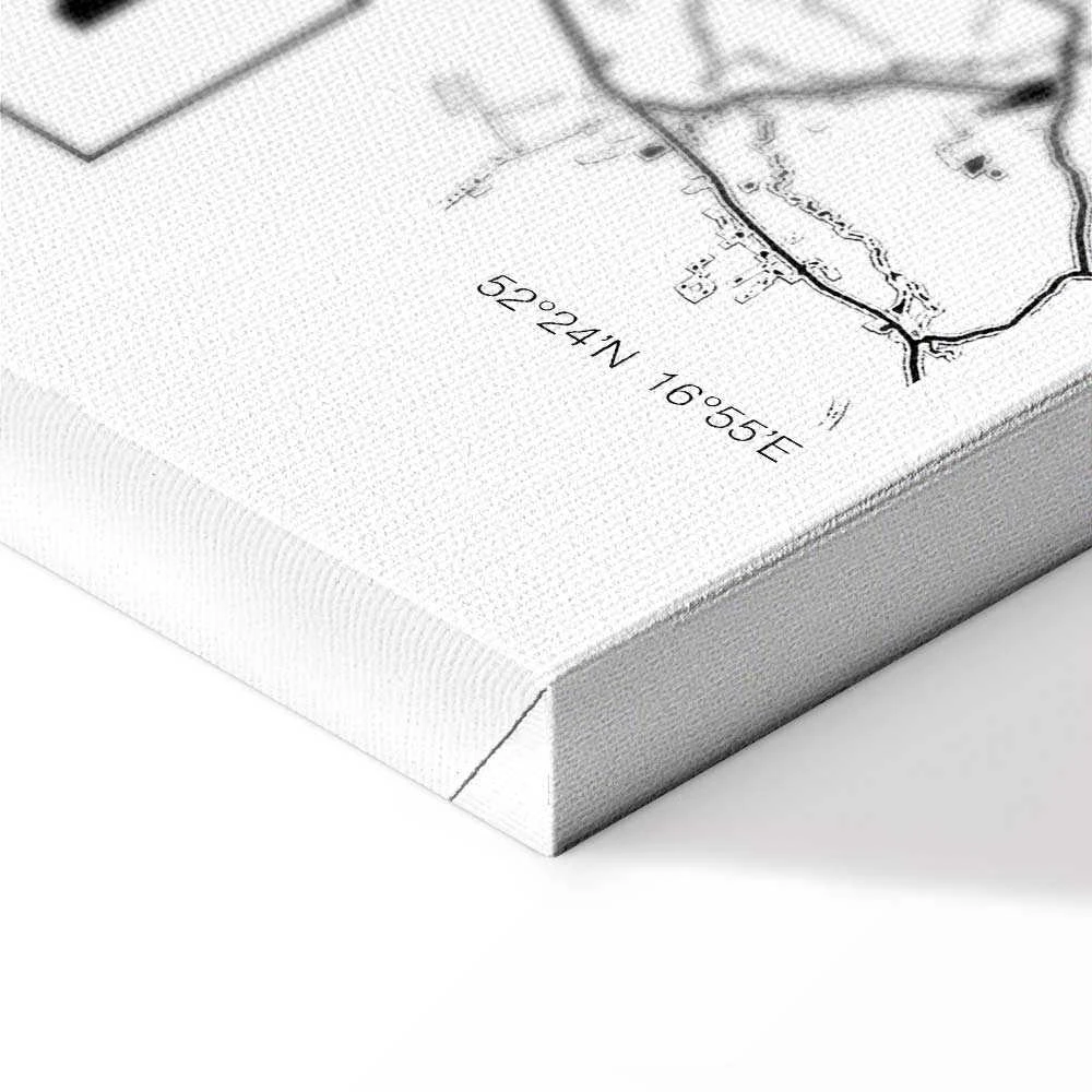 Artgeist Paveikslas - City Plan: Poznan (1 Part) Vertical