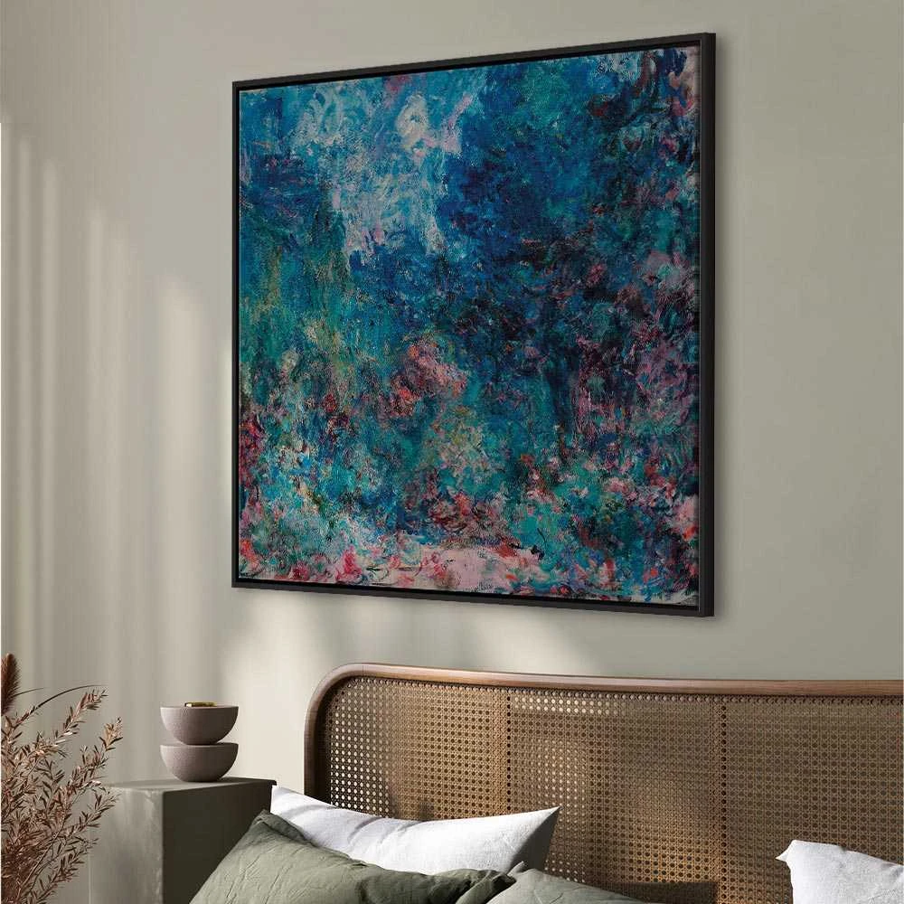 Artgeist Paveikslas - Claude Monet – La maison de l'artiste vue du jardin aux roses
