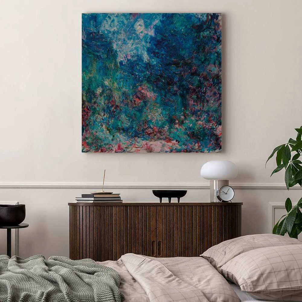Artgeist Paveikslas - Claude Monet – La maison de l'artiste vue du jardin aux roses