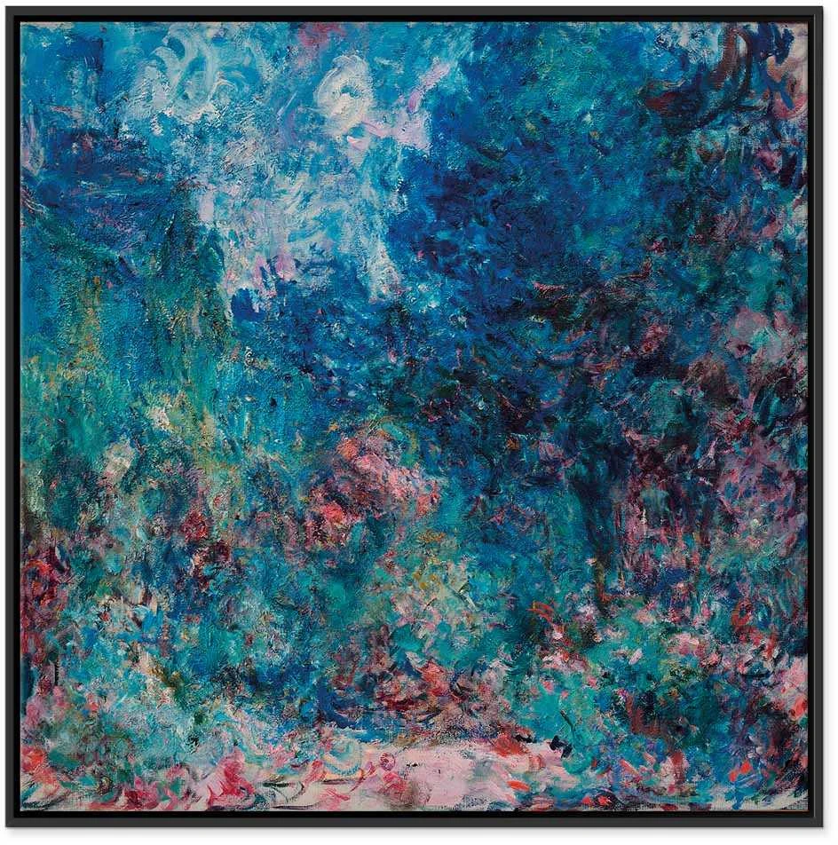 Artgeist Paveikslas - Claude Monet – La maison de l'artiste vue du jardin aux roses