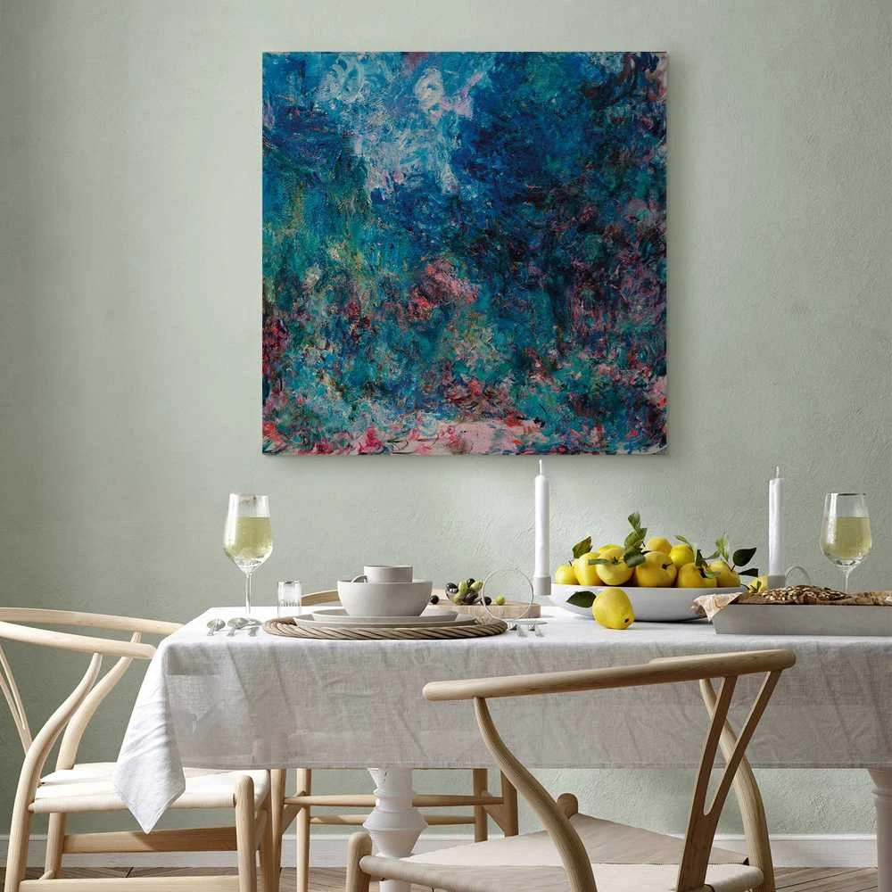 Artgeist Paveikslas - Claude Monet – La maison de l'artiste vue du jardin aux roses