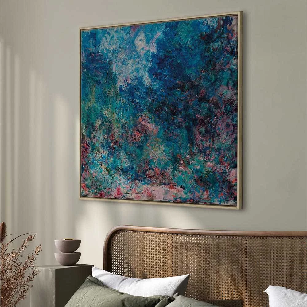 Artgeist Paveikslas - Claude Monet – La maison de l'artiste vue du jardin aux roses