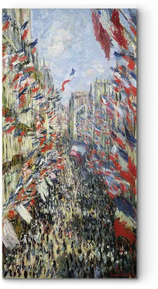 Artgeist Paveikslas - Claude Monet – The Rue Montorgueil in Paris, Celebration of June 30, 1896