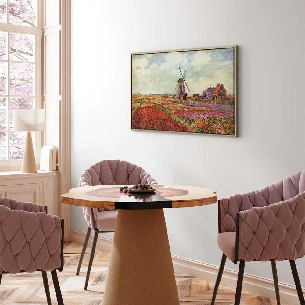 Paveikslas - Claude Monet – Tulip Fields with Windmill