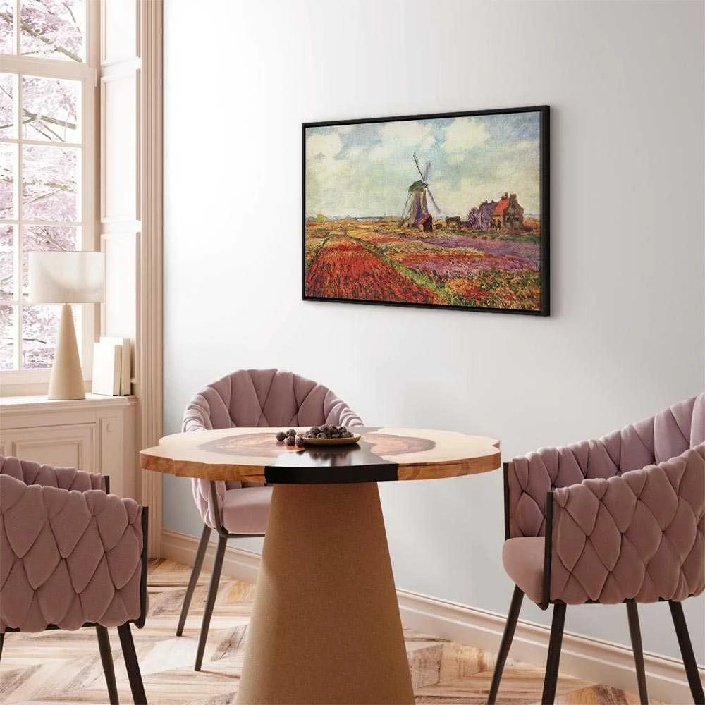 Paveikslas - Claude Monet – Tulip Fields with Windmill