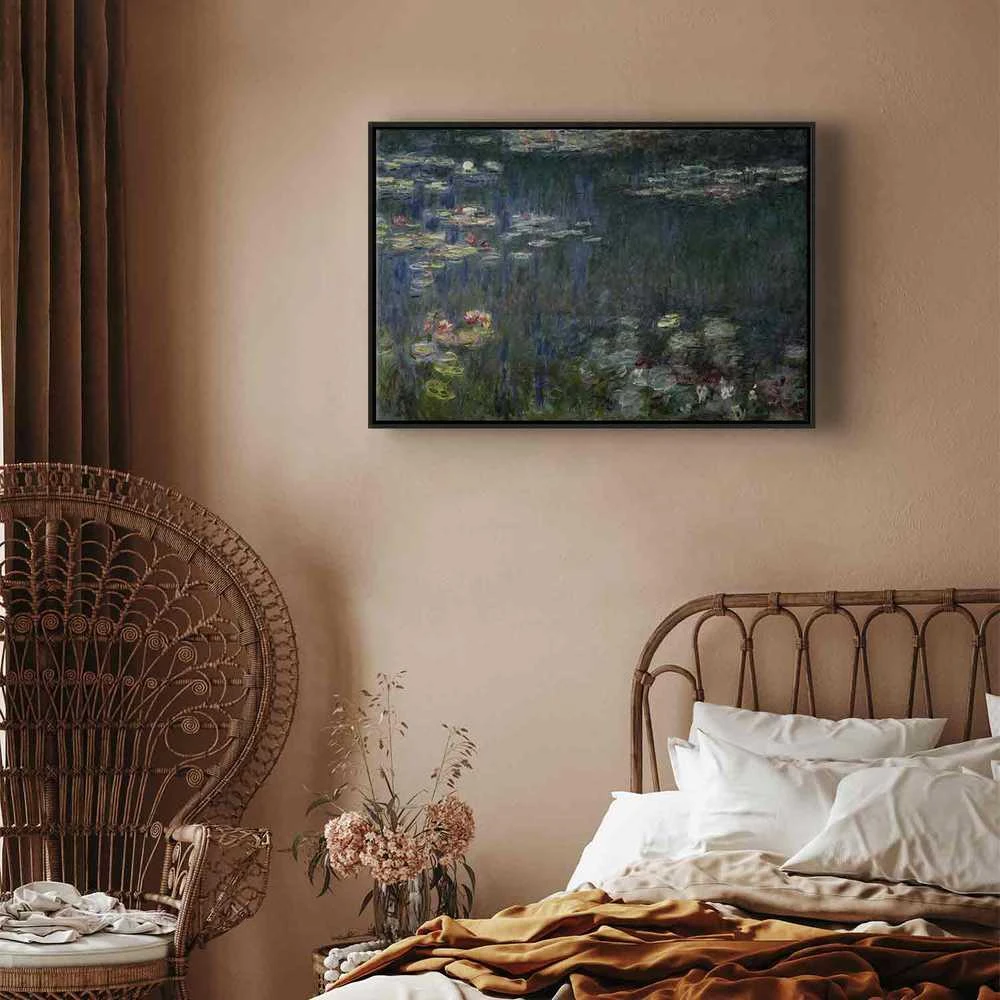 Artgeist Paveikslas - Claude Monet – Waterlilies: Žalias Reflections