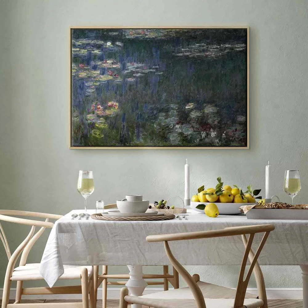 Artgeist Paveikslas - Claude Monet – Waterlilies: Žalias Reflections