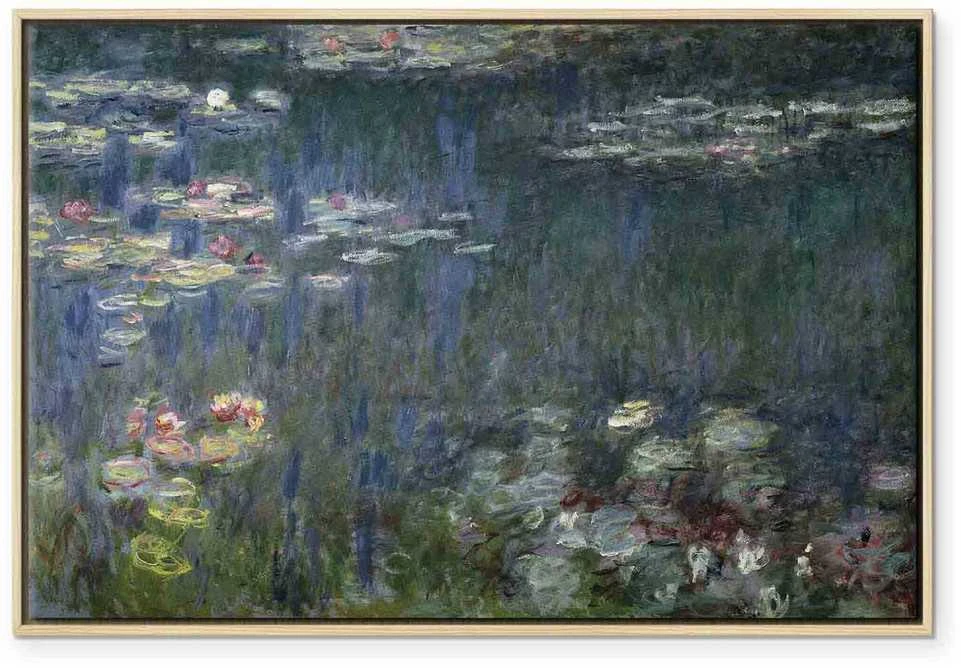 Artgeist Paveikslas - Claude Monet – Waterlilies: Žalias Reflections