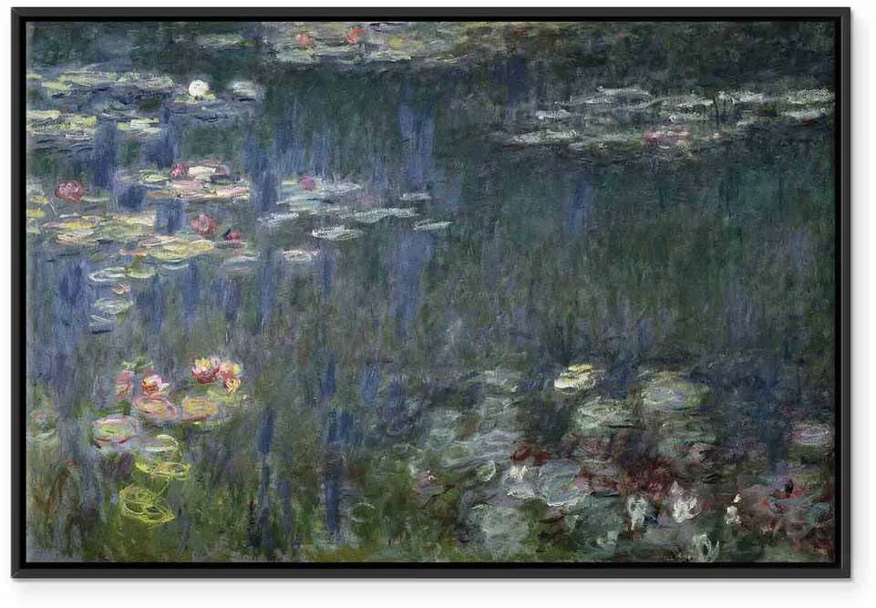Artgeist Paveikslas - Claude Monet – Waterlilies: Žalias Reflections
