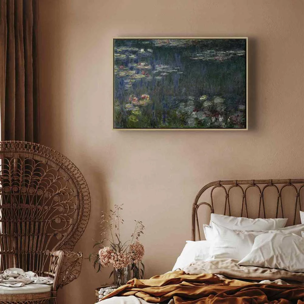 Artgeist Paveikslas - Claude Monet – Waterlilies: Žalias Reflections
