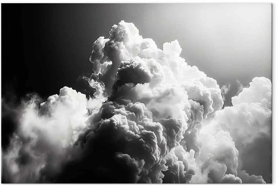 Artgeist Paveikslas - Clouds Like from Dreams: Let the Sun Illuminate Your Day – A Visual Feast