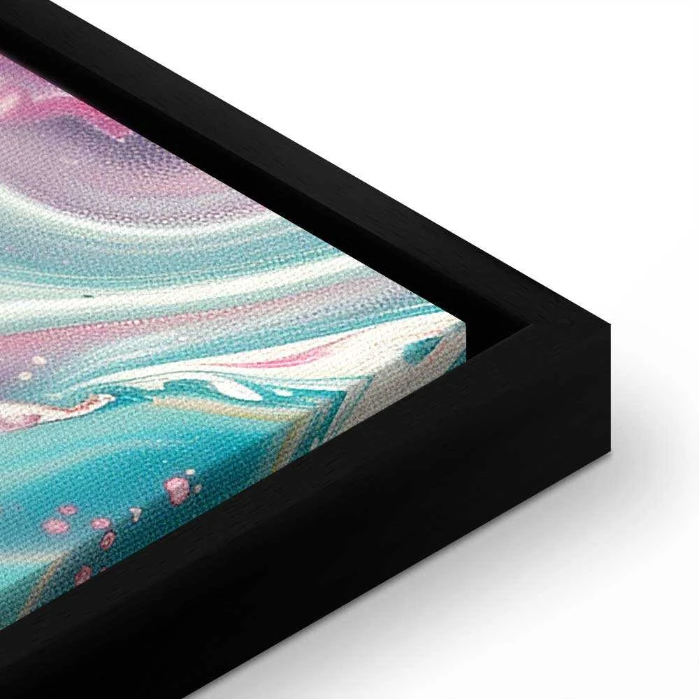 Artgeist Paveikslas - Colorful Chaos - Dynamic Shapes in Shades of Rožinė Geltona and Mėlyna