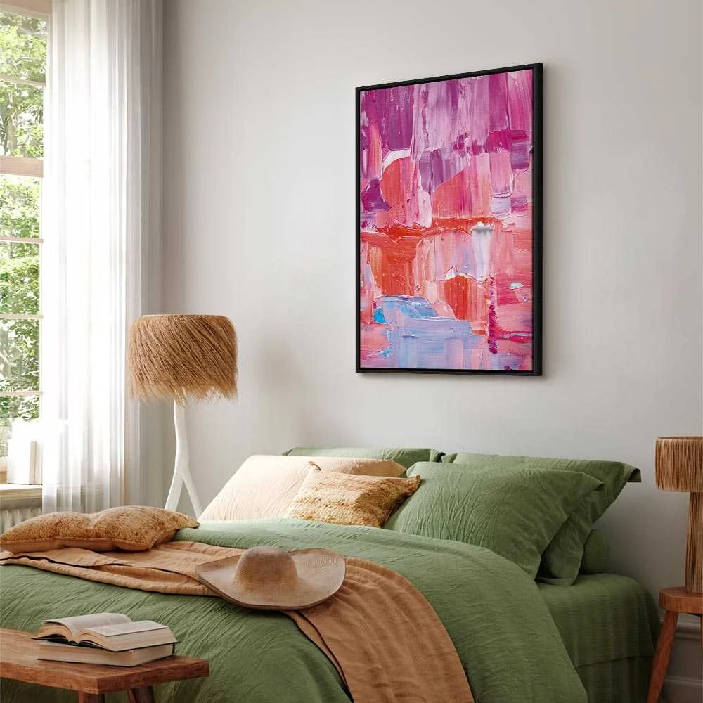 Artgeist Paveikslas - Colorful Contrasts - Energetic Color Transitions in Shades of Rožinė