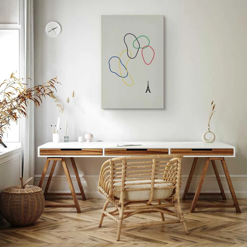 Artgeist Paveikslas - Colorful Rings - Digital Graphics - Minimalism