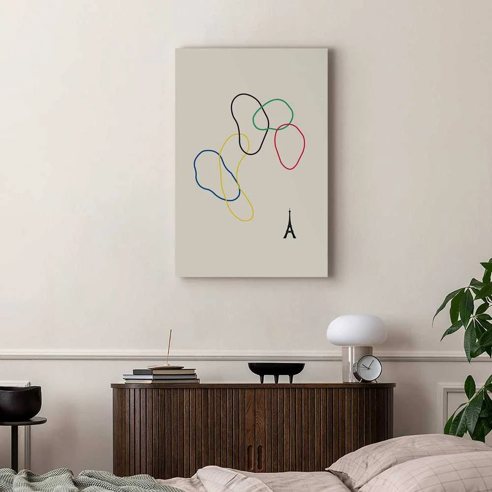 Artgeist Paveikslas - Colorful Rings - Digital Graphics - Minimalism