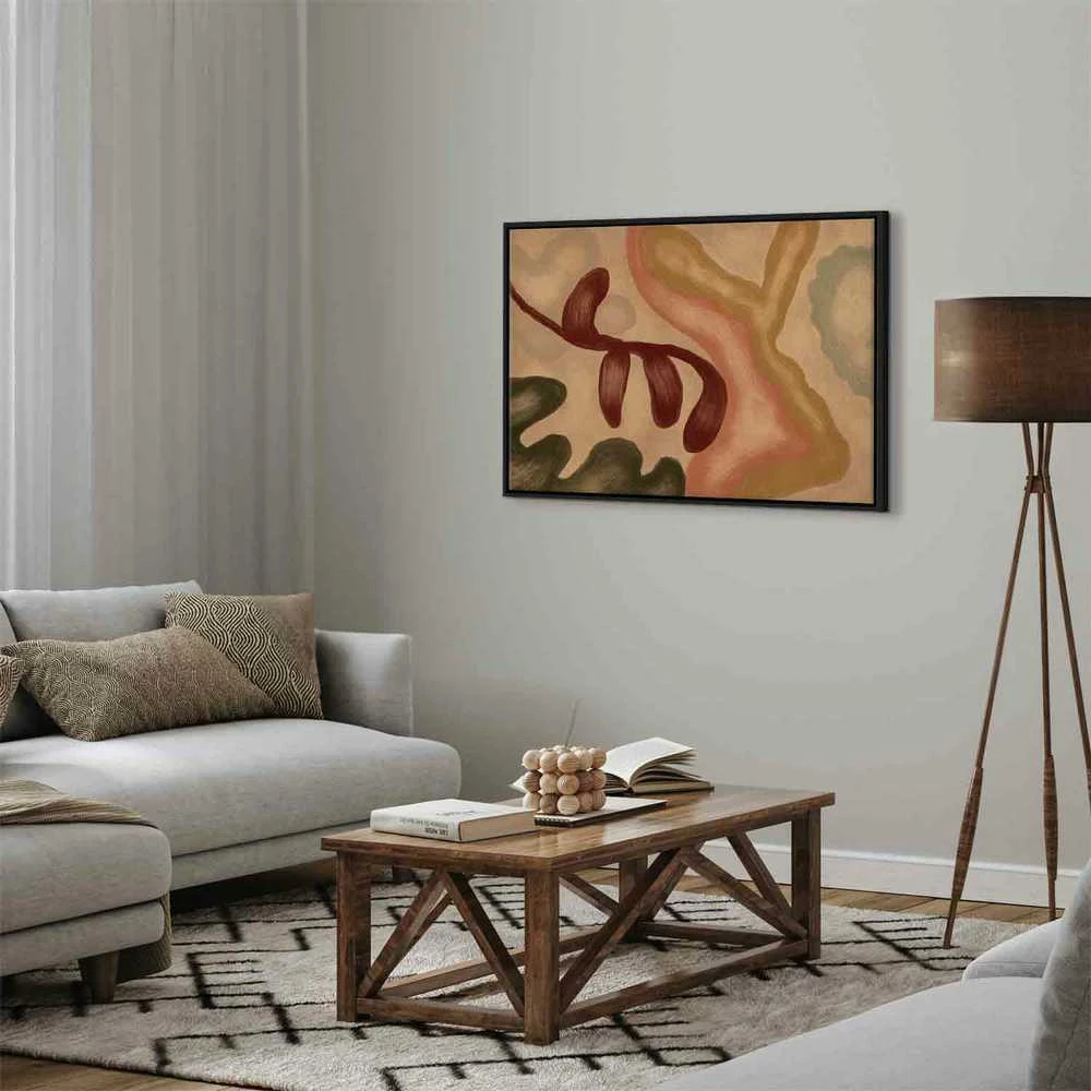 Artgeist Paveikslas - Colorful shapes – worn-out figures in lime wash technique