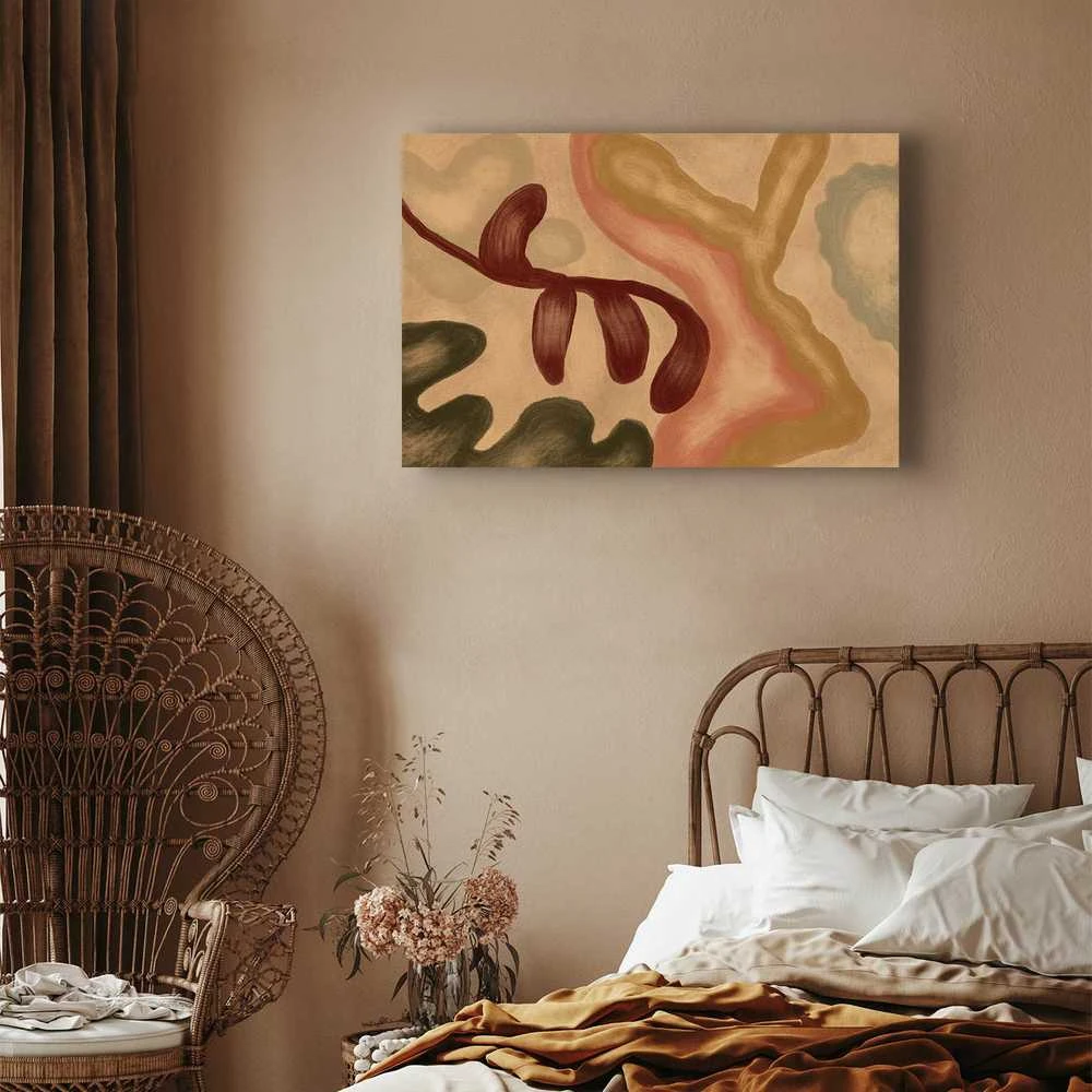 Artgeist Paveikslas - Colorful shapes – worn-out figures in lime wash technique
