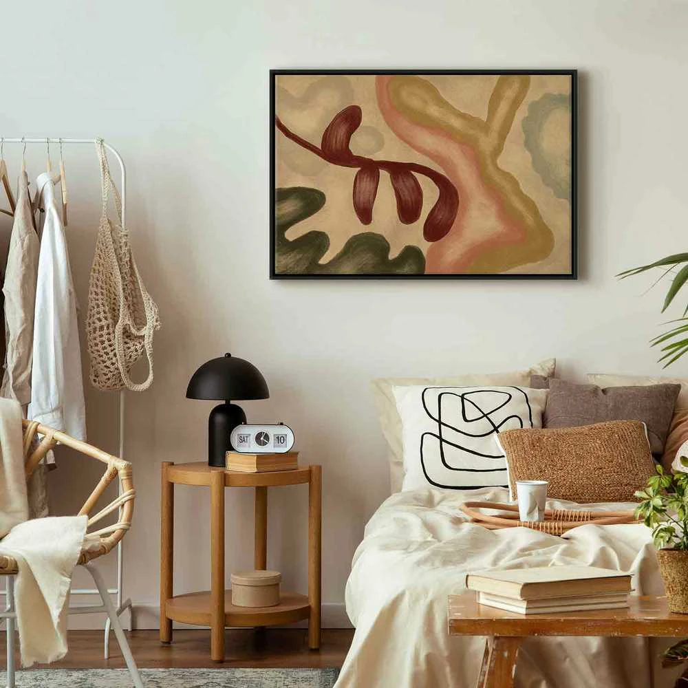 Artgeist Paveikslas - Colorful shapes – worn-out figures in lime wash technique