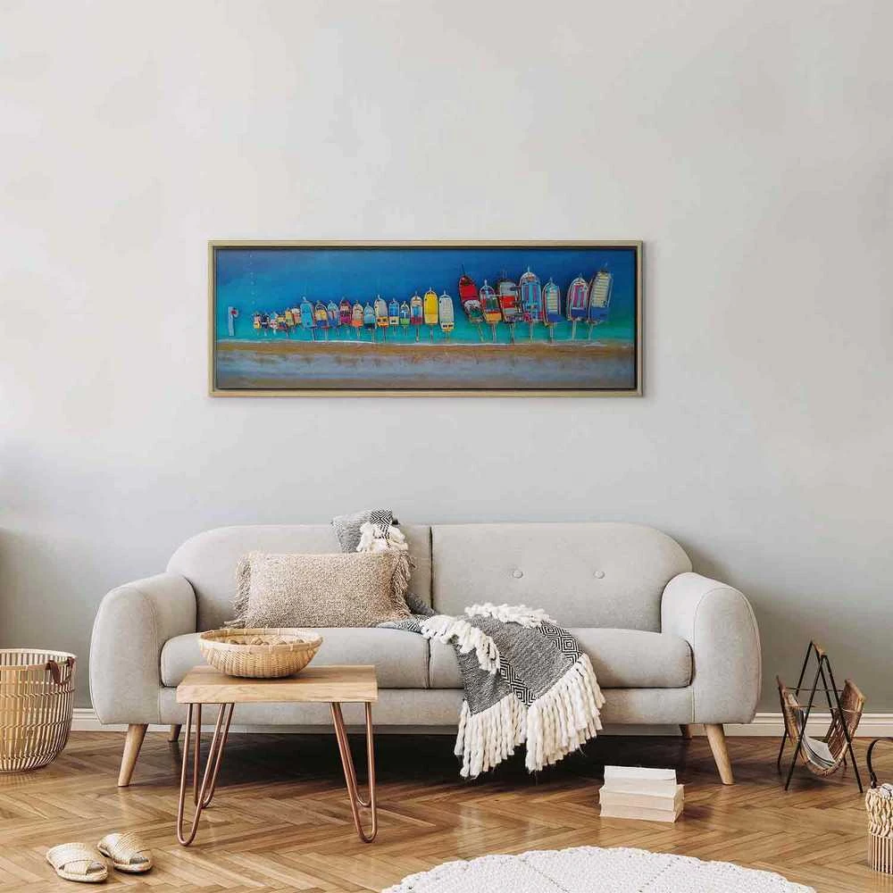 Artgeist Paveikslas - Colourful Boats (1 Part) Narrow