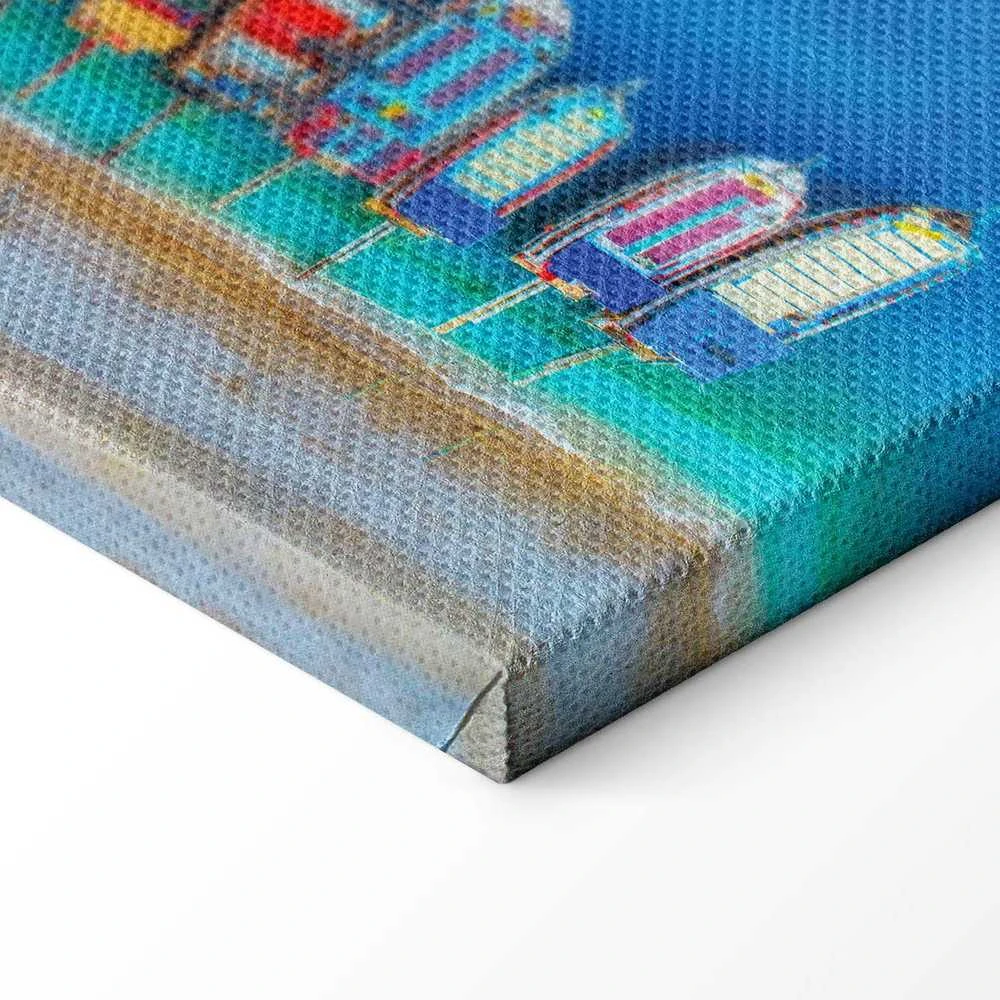 Artgeist Paveikslas - Colourful Boats (1 Part) Narrow
