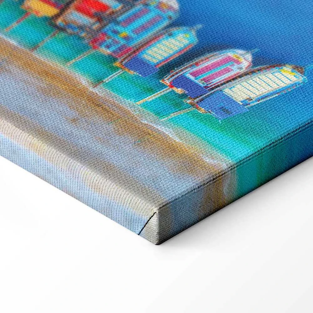 Artgeist Paveikslas - Colourful Boats (1 Part) Narrow