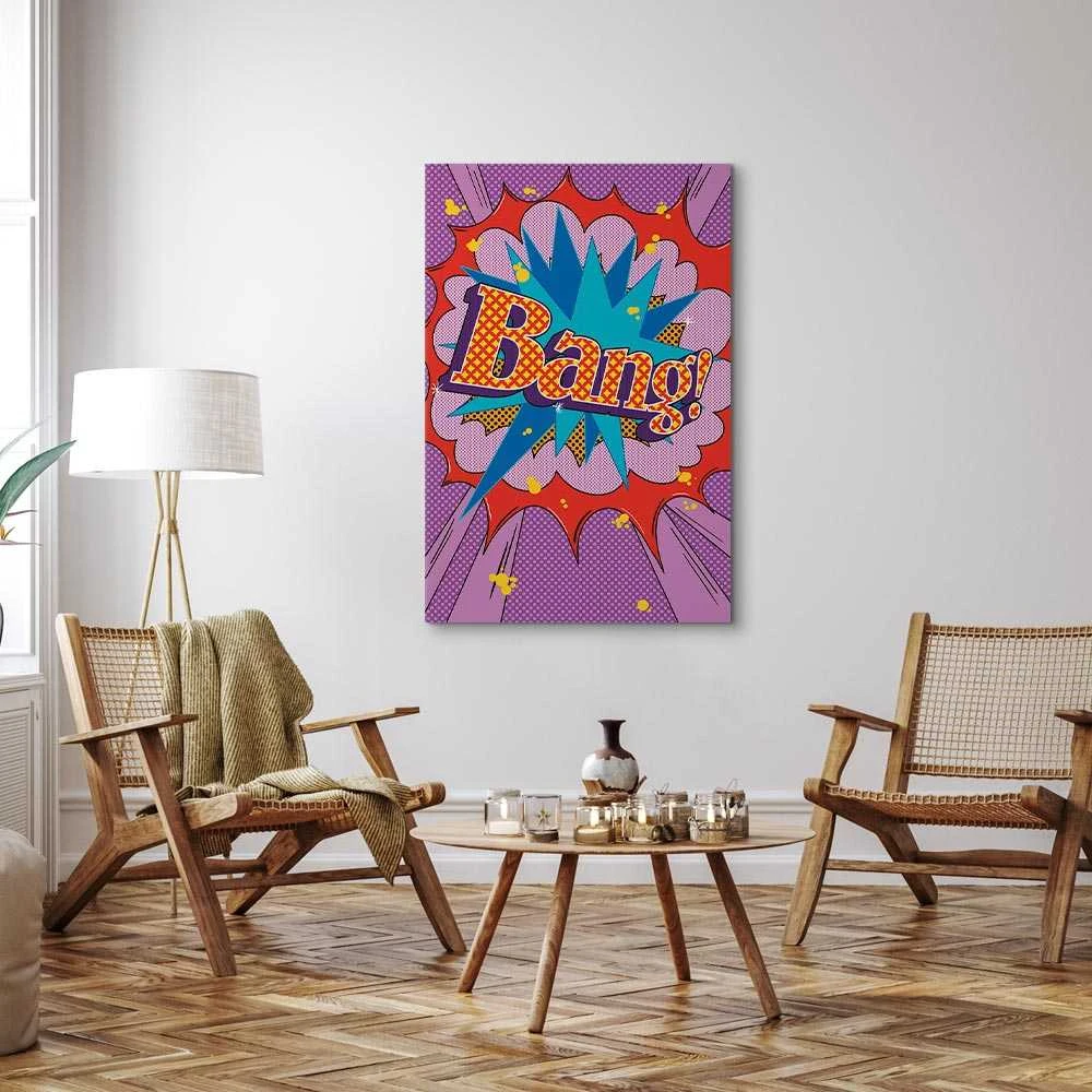 Artgeist Paveikslas - Comic Street Art (1-part) - Colorful Text on Vibrant Background