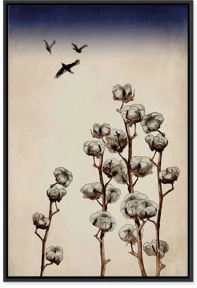 Artgeist Paveikslas - Cotton Branches (1 Part) Vertical