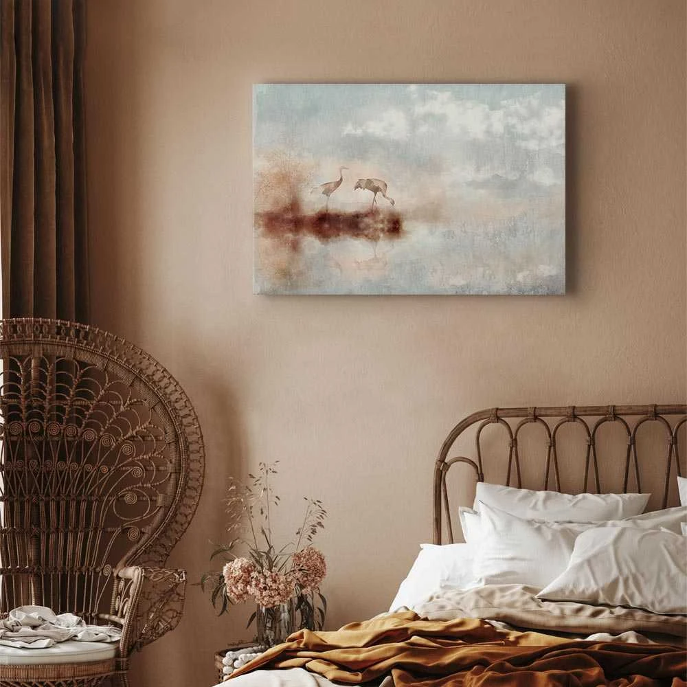 Artgeist Paveikslas - Cranes in the Morning (1 Part) Wide