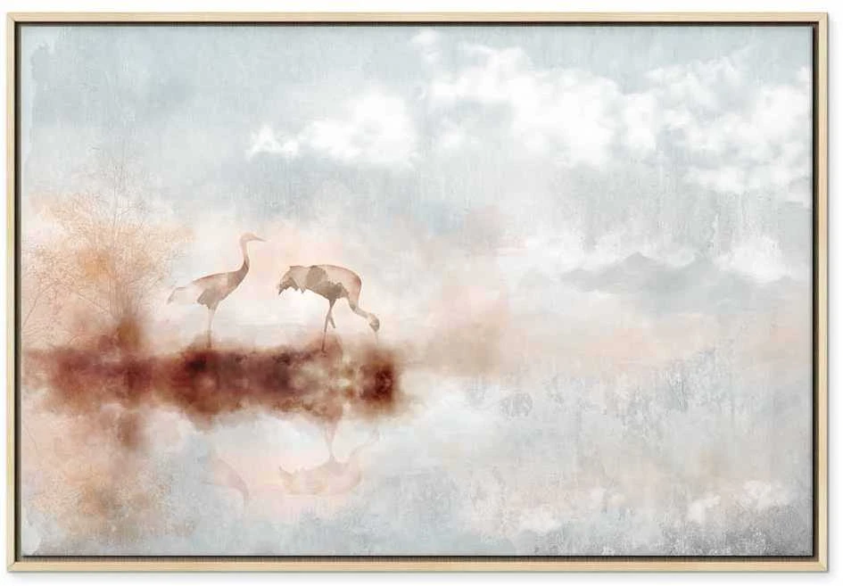 Artgeist Paveikslas - Cranes in the Morning (1 Part) Wide