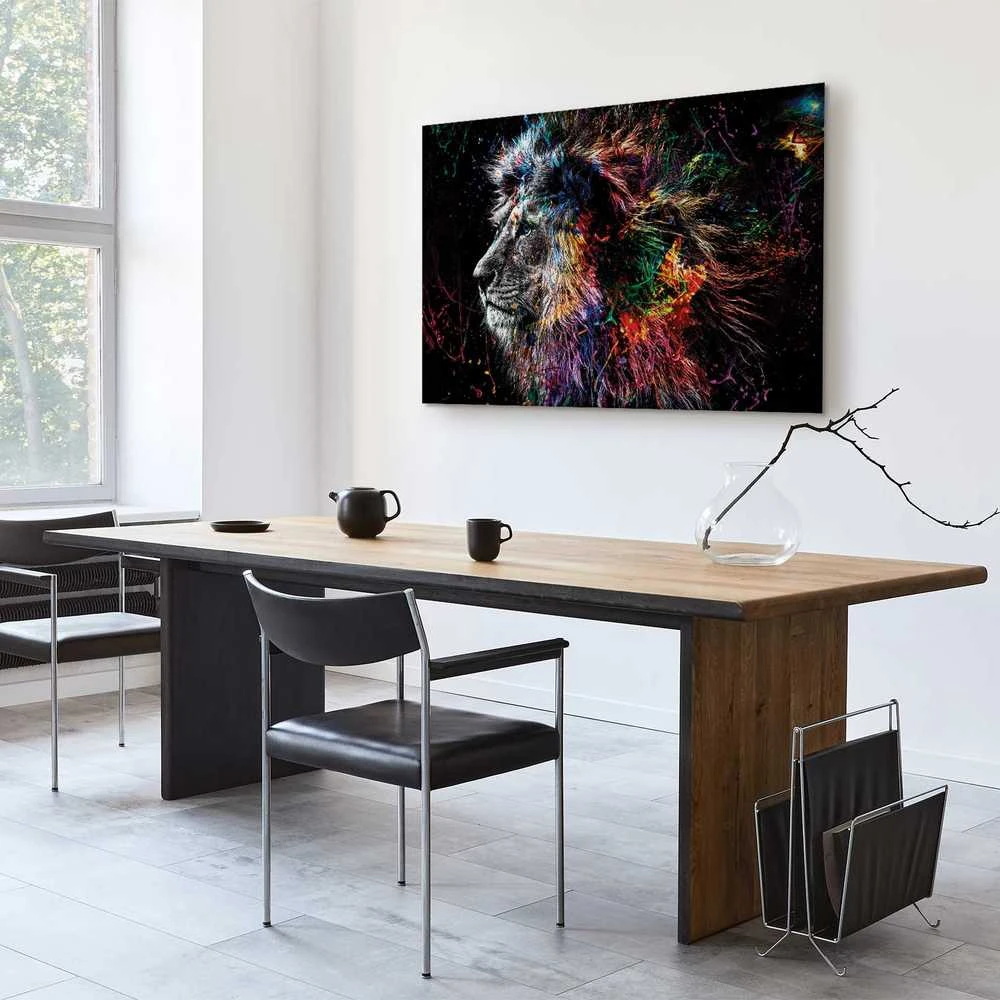 Artgeist Paveikslas - Crazy Lion (1 Part) Wide