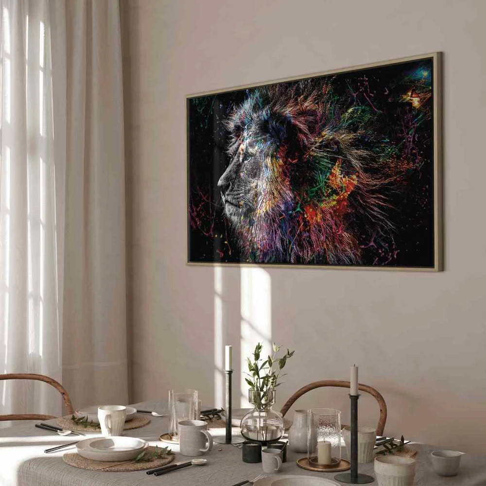 Artgeist Paveikslas - Crazy Lion (1 Part) Wide