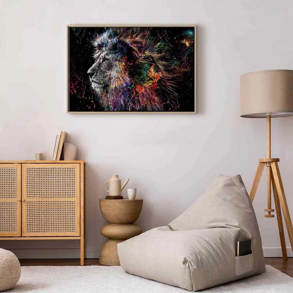 Artgeist Paveikslas - Crazy Lion (1 Part) Wide