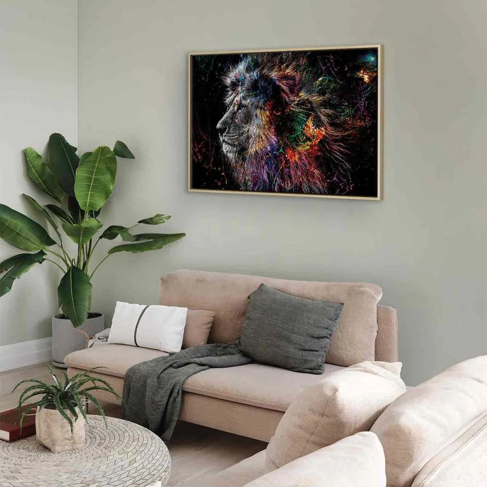 Artgeist Paveikslas - Crazy Lion (1 Part) Wide