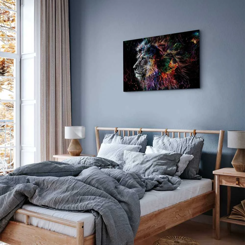 Artgeist Paveikslas - Crazy Lion (1 Part) Wide