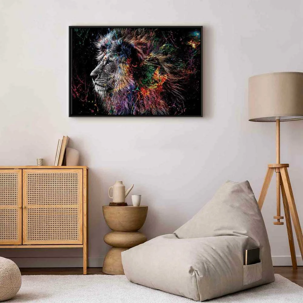 Artgeist Paveikslas - Crazy Lion (1 Part) Wide