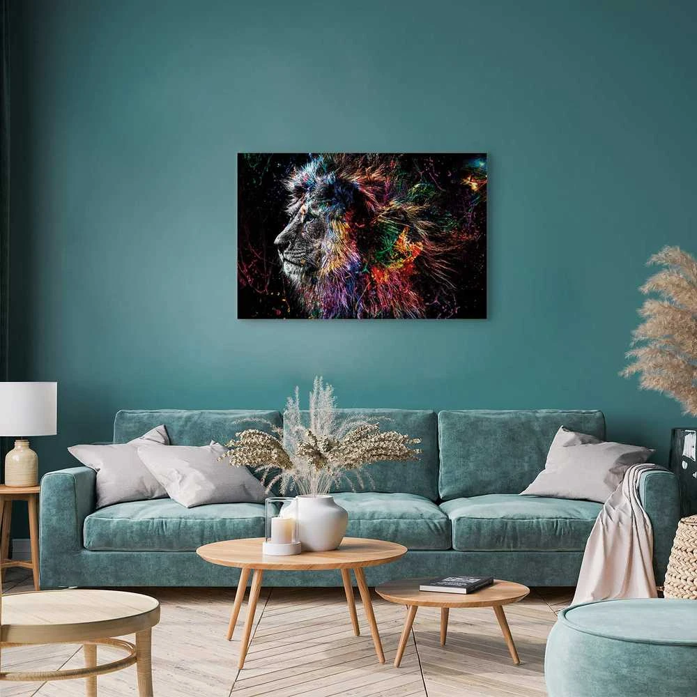 Artgeist Paveikslas - Crazy Lion (1 Part) Wide
