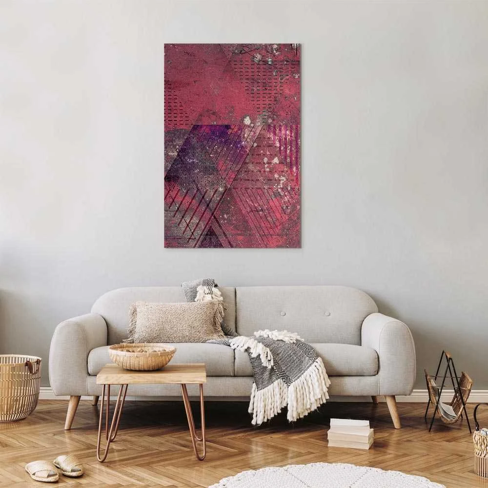 Artgeist Paveikslas - Crimson Abstraction (1 Part) Vertical