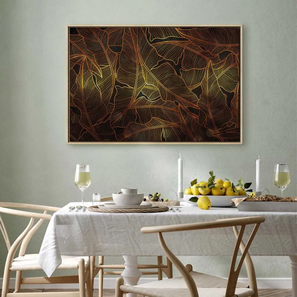 Artgeist Paveikslas - Dance of Golden Leaves (1 Part) Wide