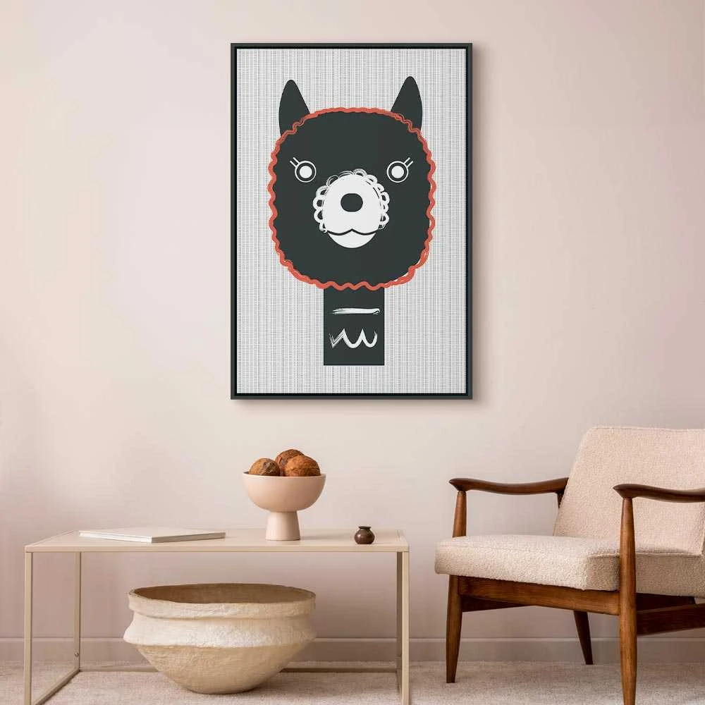 Artgeist Paveikslas - Decorative Alpaca (1 Part) Vertical