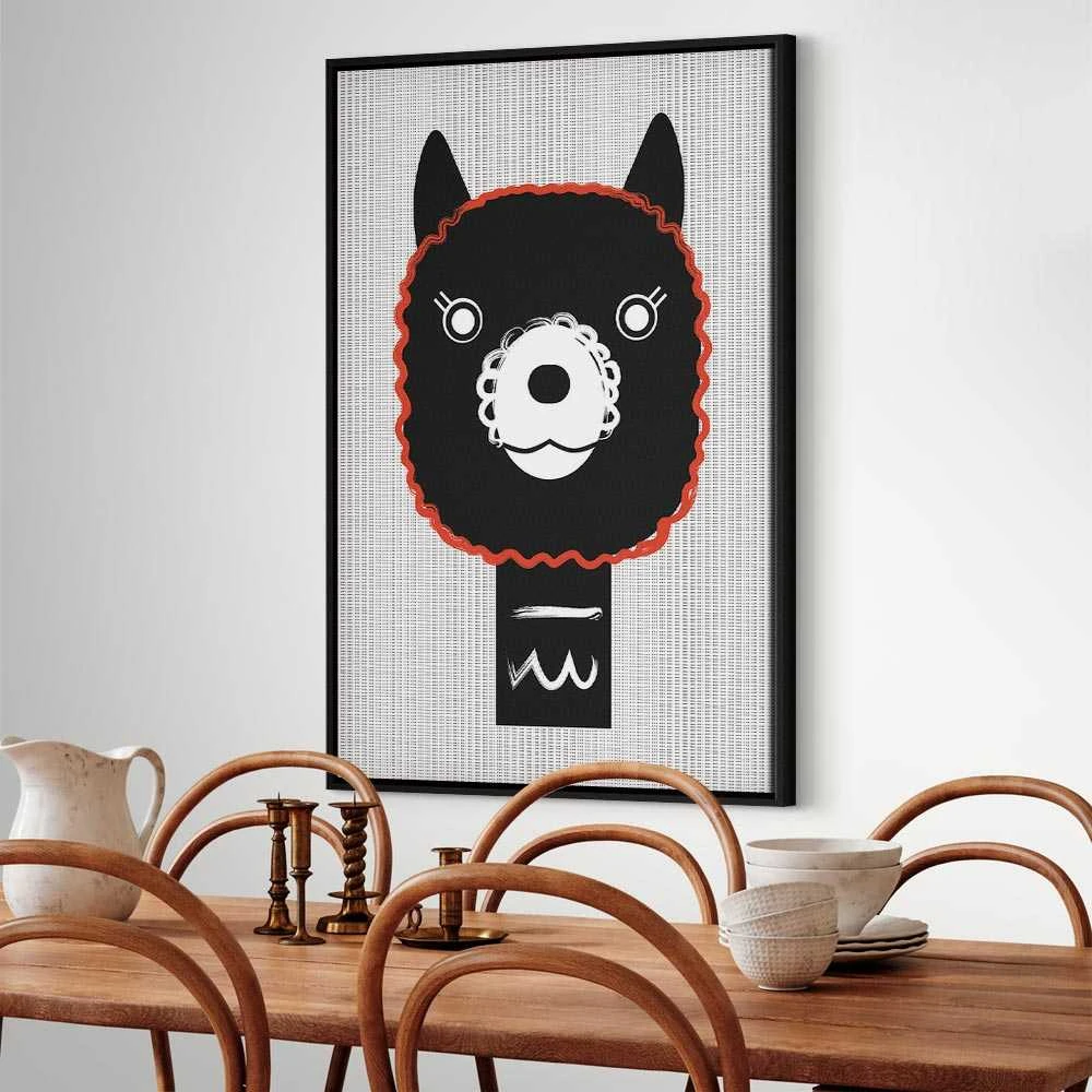 Artgeist Paveikslas - Decorative Alpaca (1 Part) Vertical