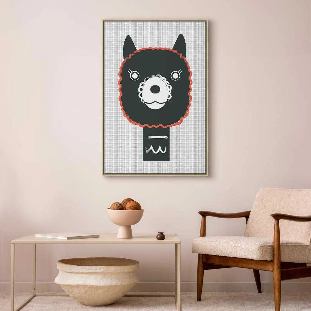 Artgeist Paveikslas - Decorative Alpaca (1 Part) Vertical