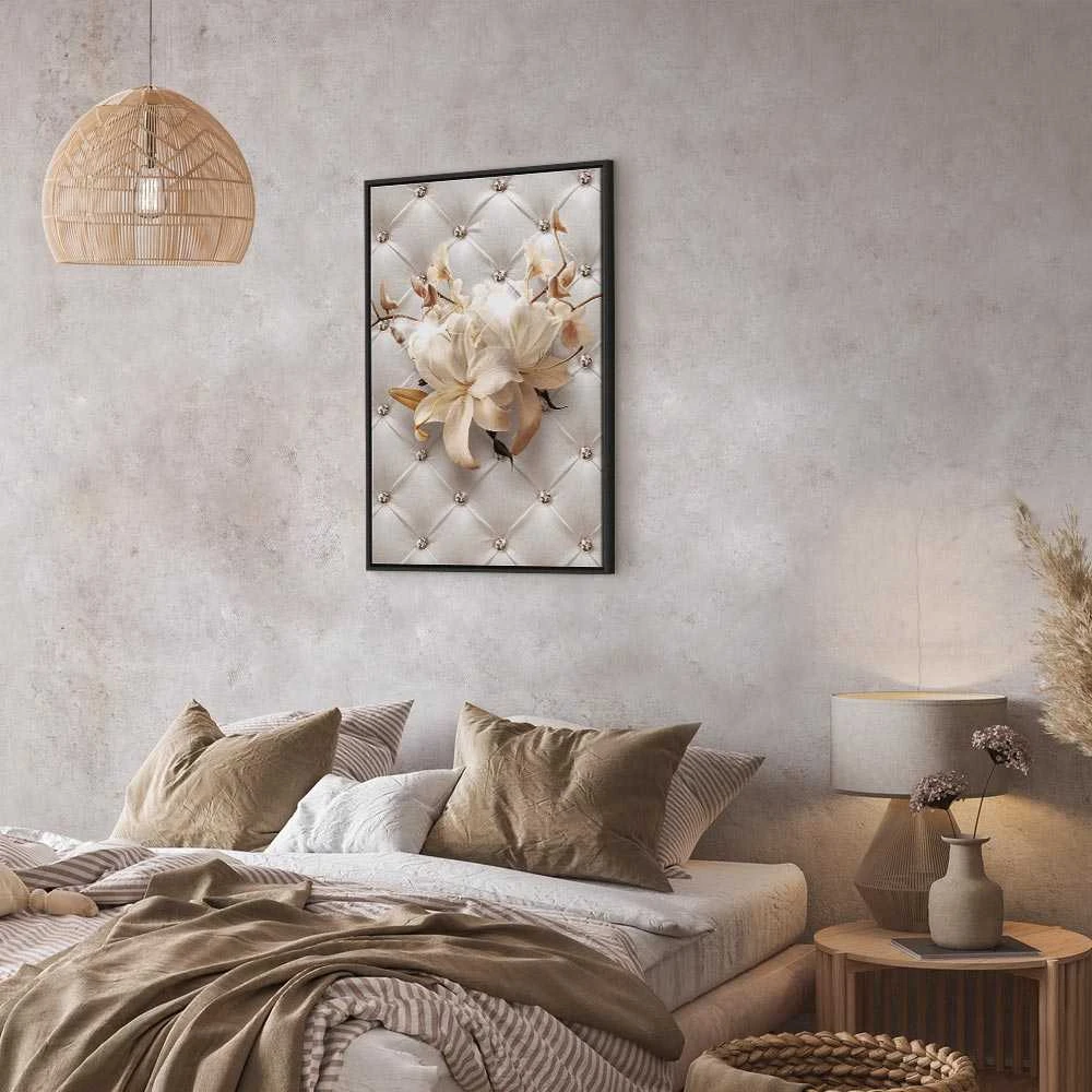Artgeist Paveikslas - Diamond Lilies (1 Part) Vertical