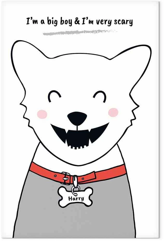 Artgeist Paveikslas - Doggy Harry (1 Part) Vertical