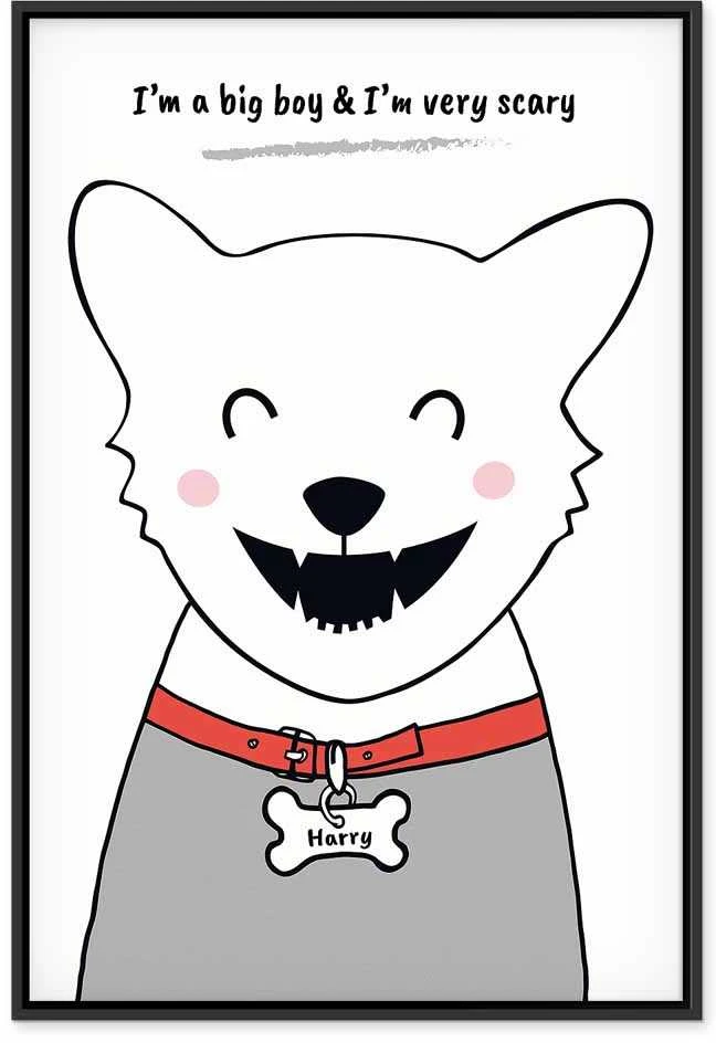 Artgeist Paveikslas - Doggy Harry (1 Part) Vertical