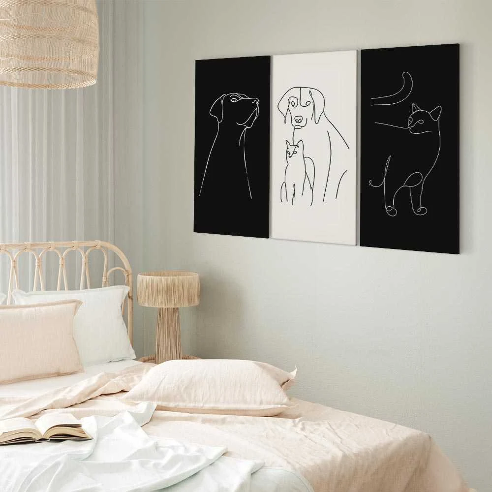 Artgeist Paveikslas - Domestic Animals (3 Parts)